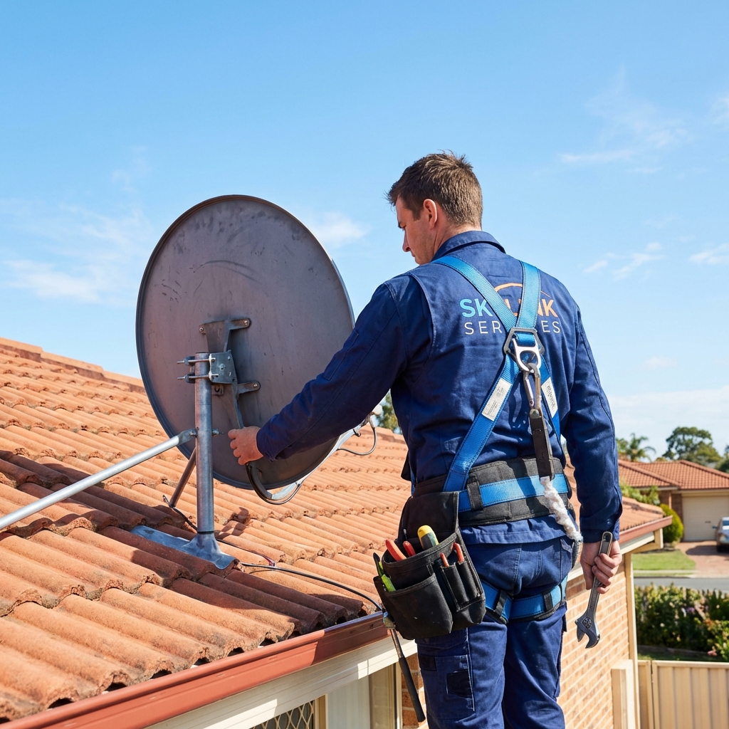 TV Satellite Receiver Installation