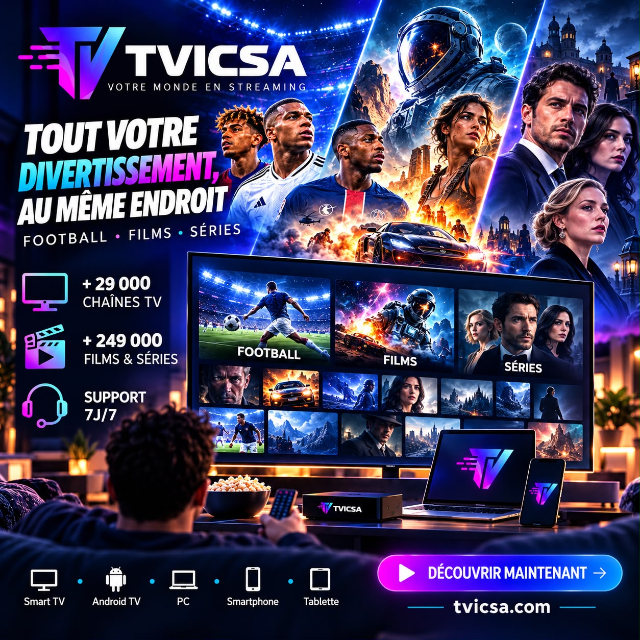 TVICSA, votre monde en streaming